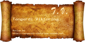 Tengerdi Viktorina névjegykártya